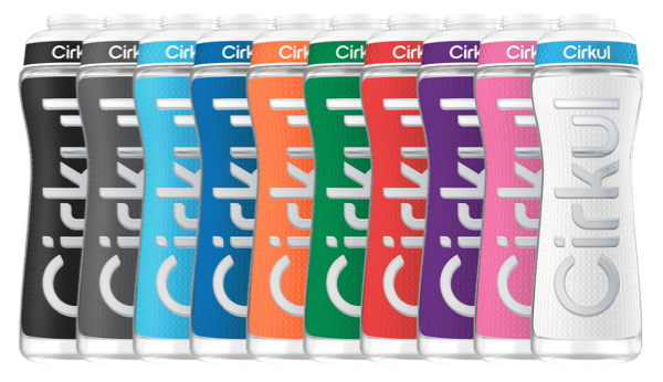 22oz. Grip Squeeze Plastic Bottle & Sport Lid (9G3B)