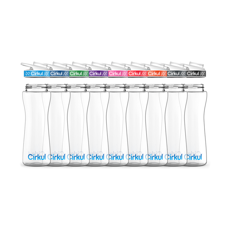 22oz. Plastic Bottle & Comfort Grip Lid (DF2K)