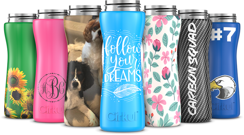 Custom 22oz. Stainless Steel Bottle & Comfort Grip Lid (E3EC)